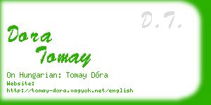 dora tomay business card